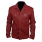 Fight Club Red Faux Leather Coat