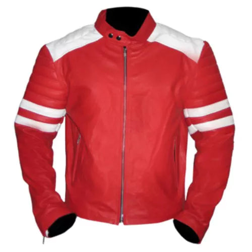 Fight Club Red Faux Leather Jacket