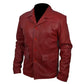 Fight Club Red Faux Leather Coat