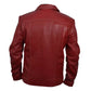 Fight Club Red Faux Leather Coat