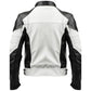 Men's White Faux Leather Jacket