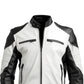 Men's White Faux Leather Jacket