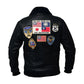 Men's Top Gun G1 Faux Shearling Maverick Brown Bomber Jacket