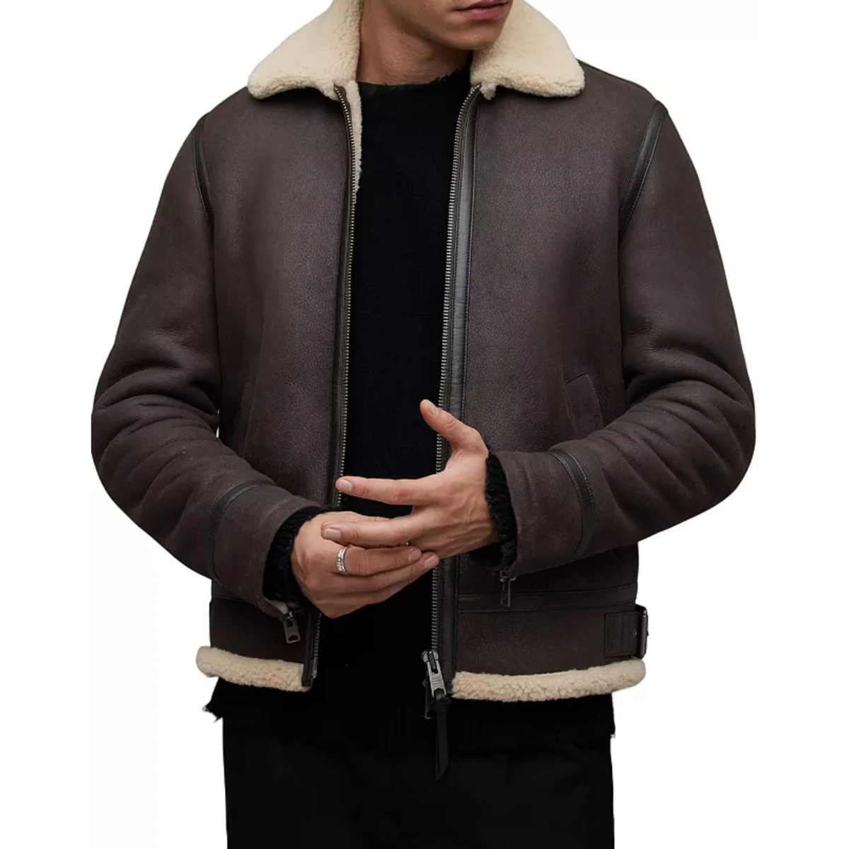 Genuine Rhys Shearling Aviator Jacket