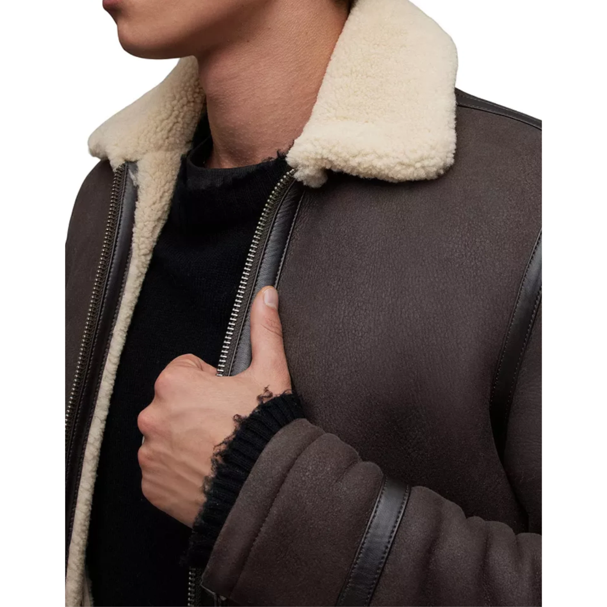 Genuine Rhys Shearling Aviator Jacket