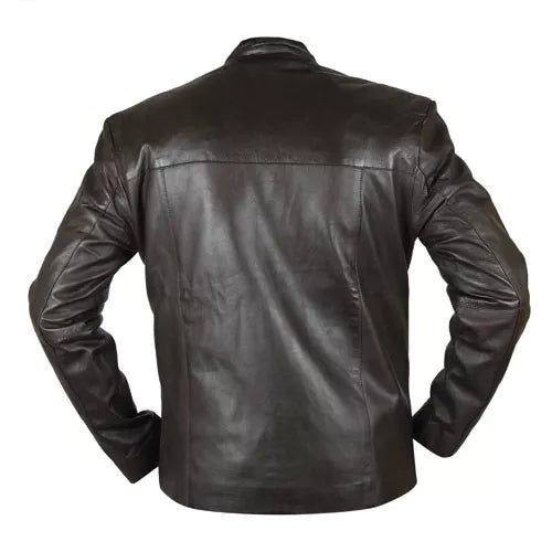 Han Solo Star Wars The Force Awakens Brown Genuine Real Leather Jacket