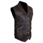 Hell On Wheels Cullen Bohannan Genuine Distressed Cowhide Leather Vest