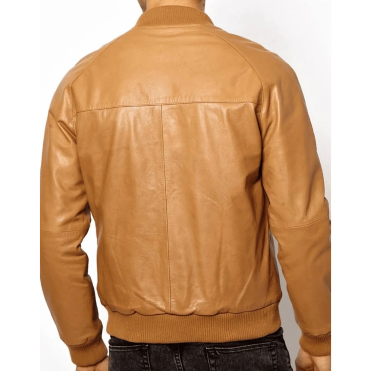 Casual Tan Brown Bomber Jacket