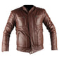 Leo Belstaff Genuine Brown Biker Real Leather Jacket