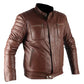 Leo Belstaff Genuine Brown Biker Real Leather Jacket