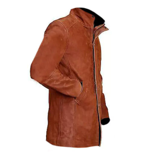 Longmire Tan Brown Genuine Real Leather Coat