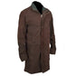 Sheriff Walt Longmire Long Brown Leather Coat Robert Taylor