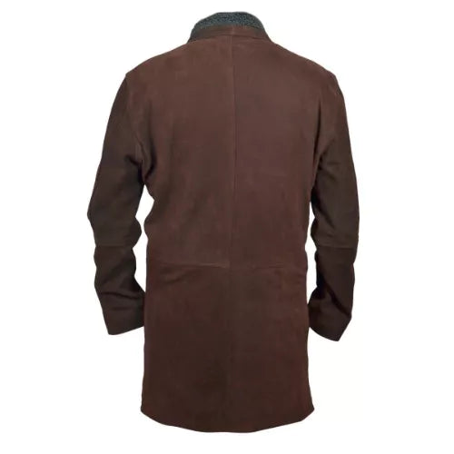 Sheriff Walt Longmire Long Brown Leather Coat Robert Taylor