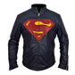 Superman Man of Steel Midnight Blue Faux PU Leather Jacket