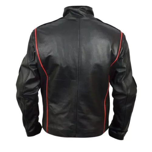 Mass Effect 3 Black Biker Faux Leather Jacket