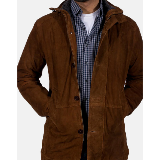 Men’s Brown Sheriff Suede Jacket