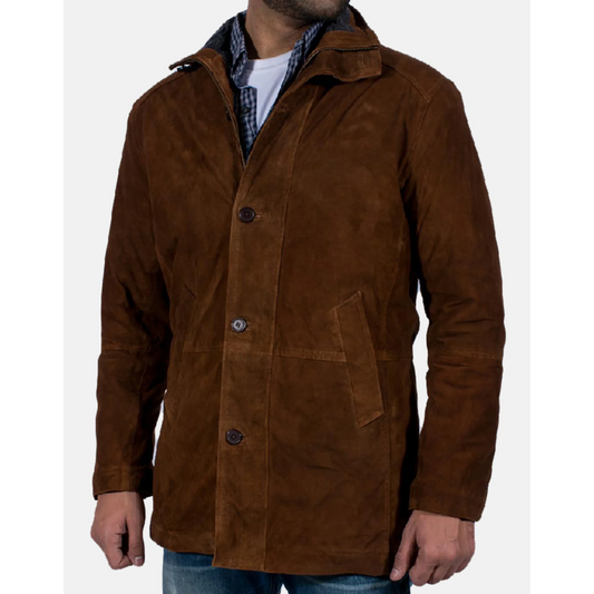 Men’s Brown Sheriff Suede Jacket