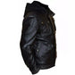 Brando Double Zip Slim Fit Genuine Leather Jacket with Detachable Hood