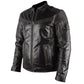 Ultimate Distressed Black Biker Genuine Real Leather Jacket