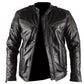 Ultimate Distressed Black Biker Genuine Real Leather Jacket