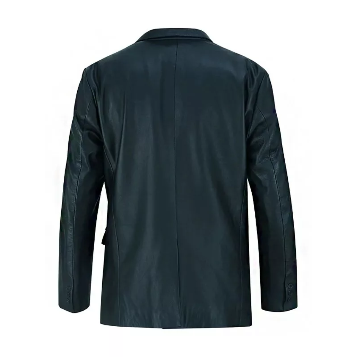 Mens Black Luxurious Leather Blazer