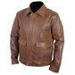 Indiana Jones Harrison Ford Indy Faded Brown Leather Jacket