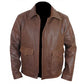 Indiana Jones Harrison Ford Indy Faded Brown Leather Jacket