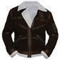 50 Cent Style Aviator Genuine Real Leather Jacket