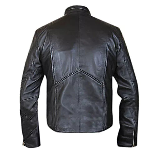 The Punisher Black Biker Faux Leather Jacket