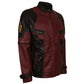 Deadpool Maroon & Black Faux Leather Jacket