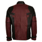 Deadpool Maroon & Black Faux Leather Jacket