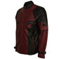 Deadpool Maroon & Black Faux Leather Jacket