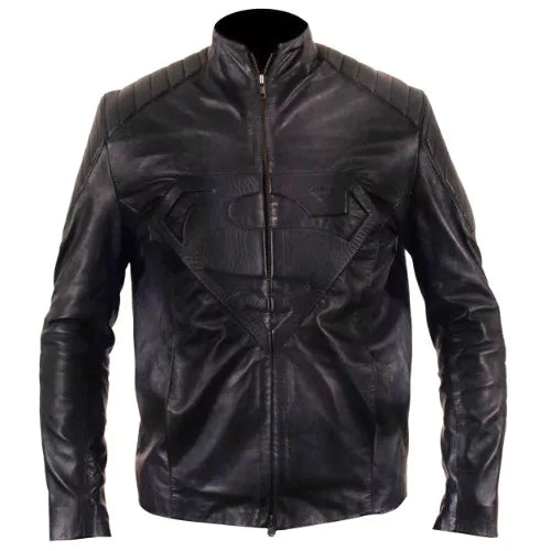 Superman Smallville Black Faux Leather Jacket