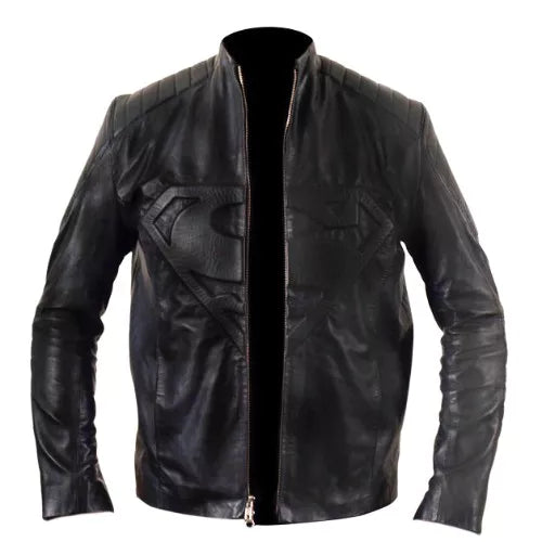 Superman Smallville Black Faux Leather Jacket