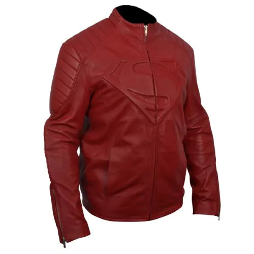 Smallville Superman Red Faux Leather Jacket