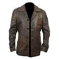 Supernatural Dean Winchester Distressed Brown Long Leather Jacket