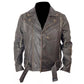 Terminator Distressed Black Biker Leather Jacket