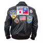 Top Gun Black Bomber Faux Leather Jacket