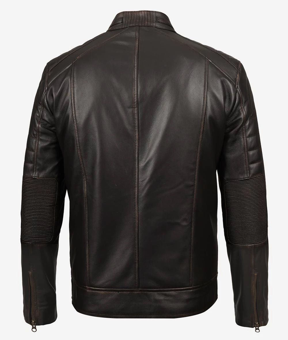 Men's Vintage Brown Real Leather Jacket