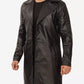 Men's Premium Lambskin Real Leather Black Coat