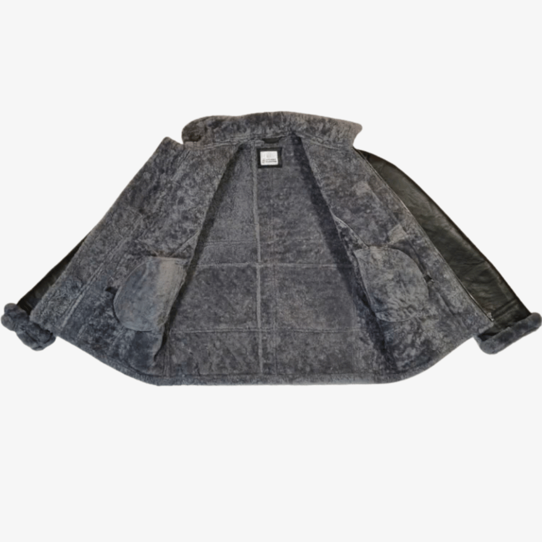 Men Black B3 Bomber Jacket - Image 4