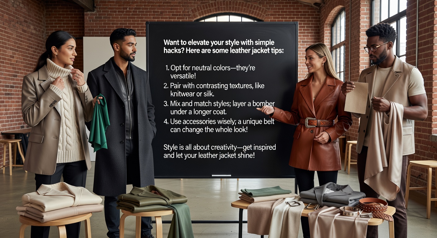 Elevate Your Style: Creative Leather Jacket Tips